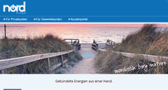 Desktop Screenshot of nord-energie.de